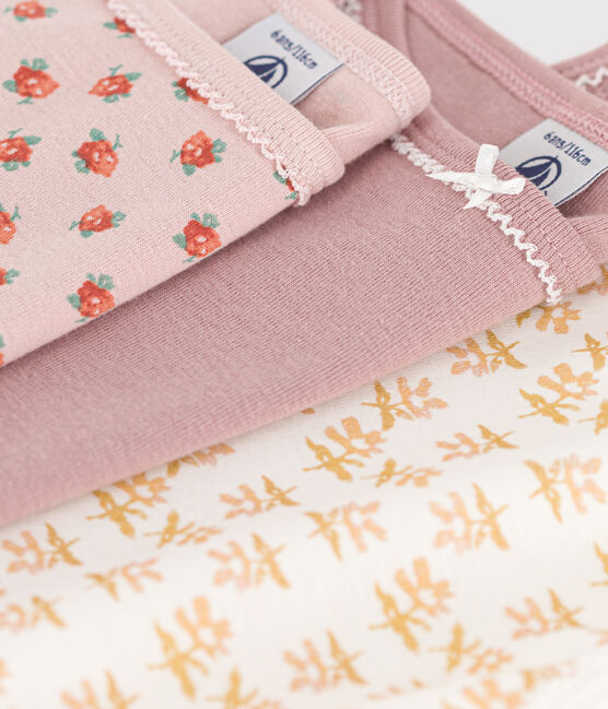 Girls' Flower Cotton Vests - 3-Pack variante 1