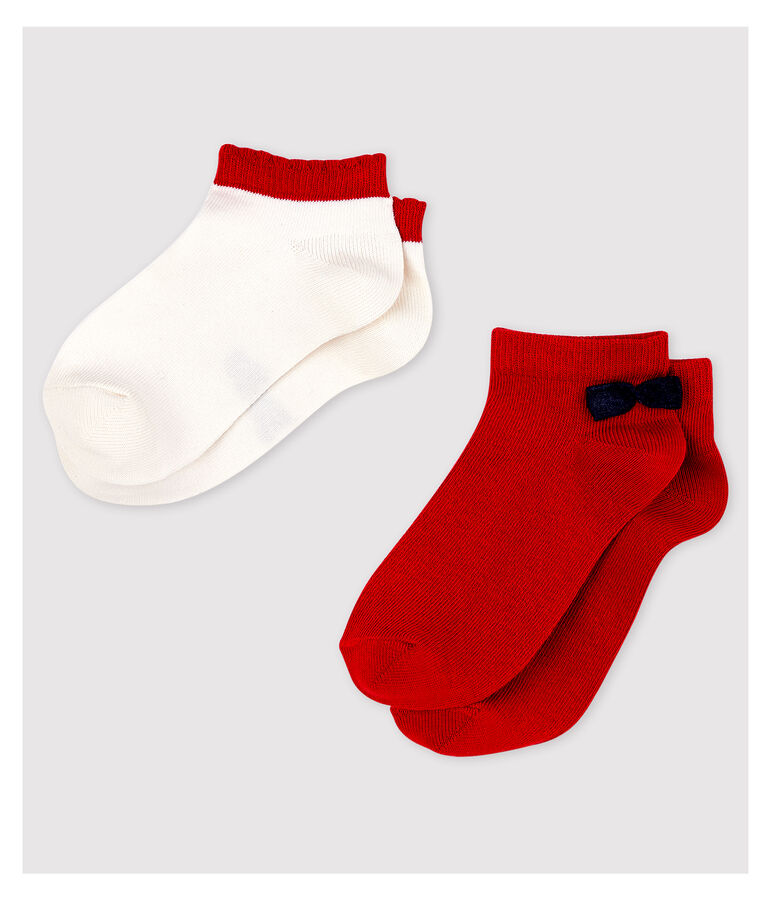 Girls' Ankle Socks - 2-Pack multicolor