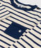 Babies' Long-Sleeved Cotton T-shirt AVALANCHE white/MEDIEVAL