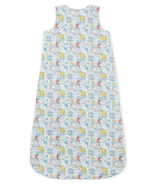 Baby Boys' Reversible Sleeping Bag in Cotton white/green