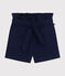 Girl's Cotton Canvas Shorts MEDIEVAL blue