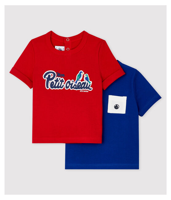 Baby Boys' Plain Ribbed T-Shirt - 2-Pack variante 1