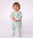 Babies' fir tree design velour pyjama suit