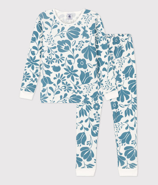 Floral Cotton Snugfit Pyjamas MARSHMALLOW white/ROVER