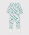 Babies' Ribbed Sleepsuit MARSHMALLOW white/MULTICO white