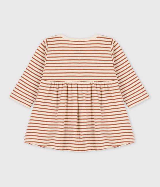 Stripy Cotton Tube Knit Dress AVALANCHE white/CINA:AVALANCHE