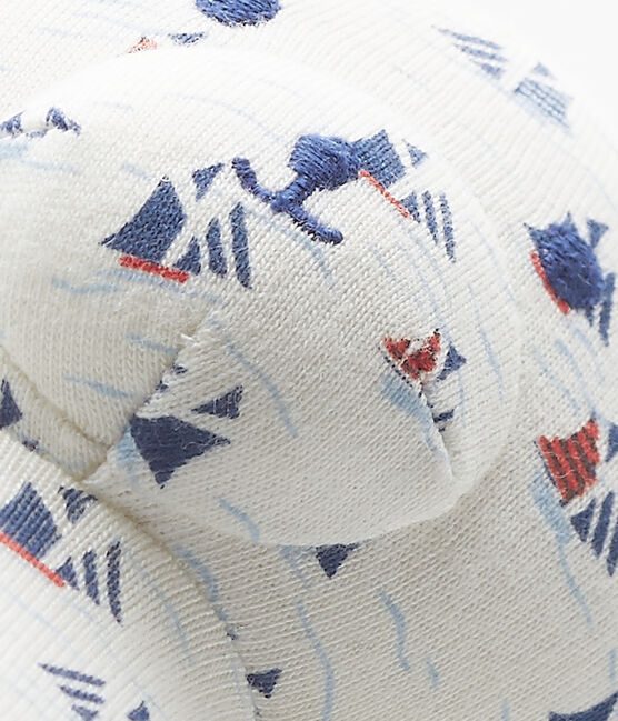 Baby boy's printed teddy bear comforter LAIT white/MULTICO white