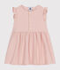 Babies' Sleeveless Textured Cotton Dress