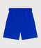 Children's plain cotton Bermuda shorts PERSE blue