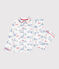 Children's Paris print cotton pyjamas with buttons MARSHMALLOW white/MULTICO white