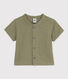 Babies' Short-Sleeved Cotton Gauze Shirt