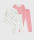 Pack of children's printed cotton pyjamas