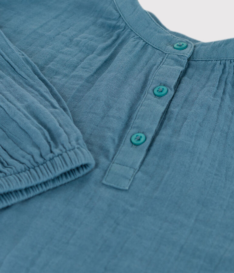Girls' Cotton Gauze Blouse blue