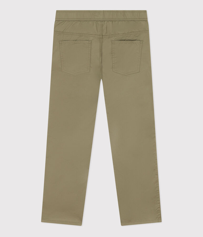 Boys' Regular Cotton Serge Trousers green
