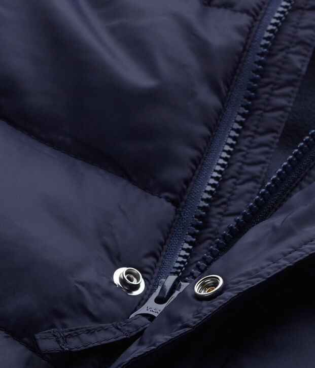 Boys' water-resistant lined anorak blue