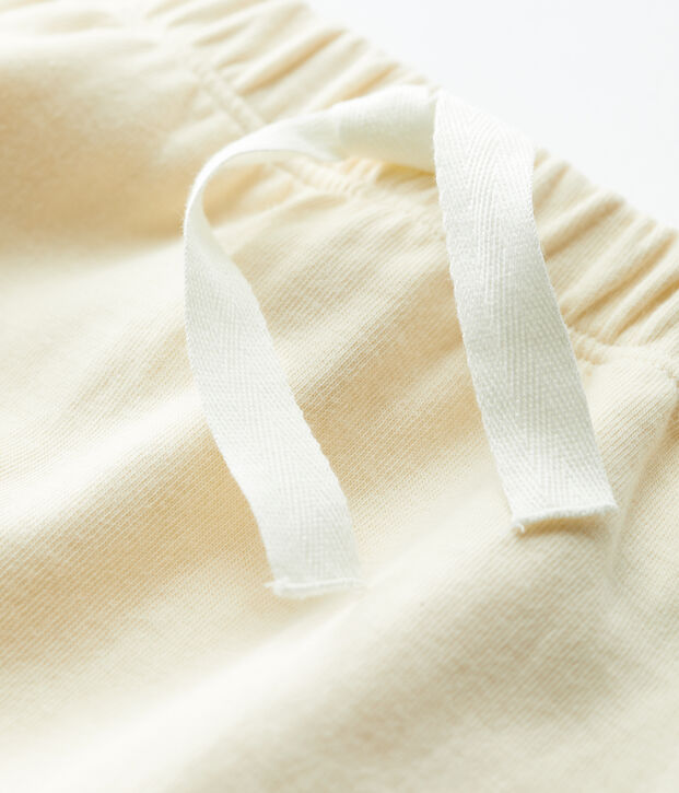 Babies' Thick Jersey Trousers Ecru