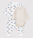 Babies' Bear Patterned Organic Cotton Clothing - 3-Pack