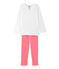 Girls' polka dot pyjamas LAIT white/CARMEN red/MULTICO
