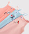 Girls' Paris-Themed Cotton Vest Tops - 3-Pack variante 1