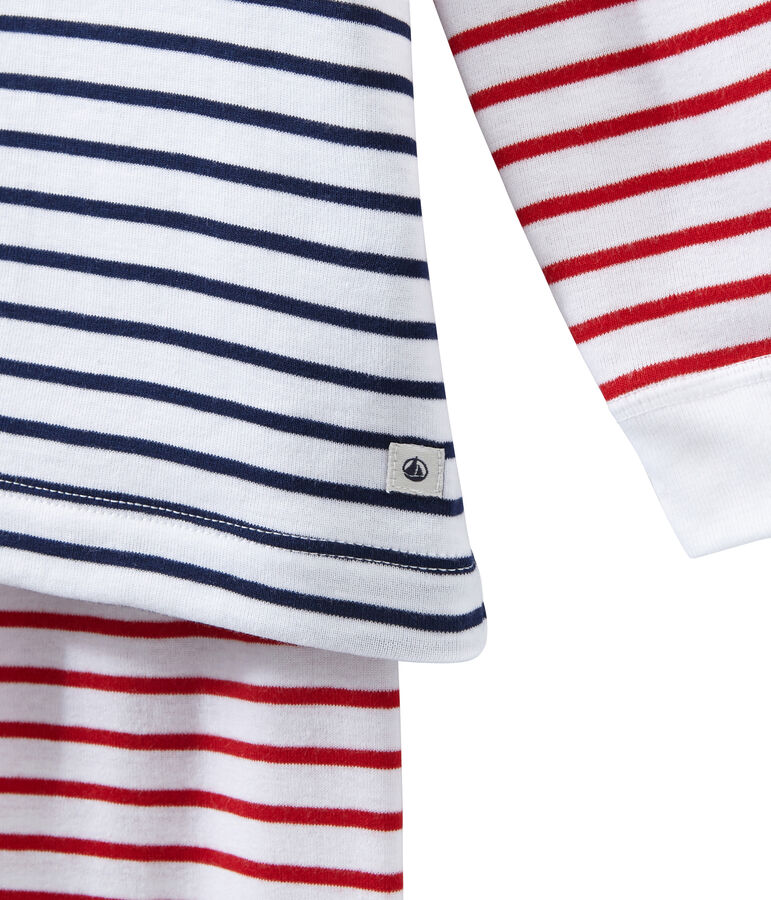 Boy's striped pyjamas white/multicolor