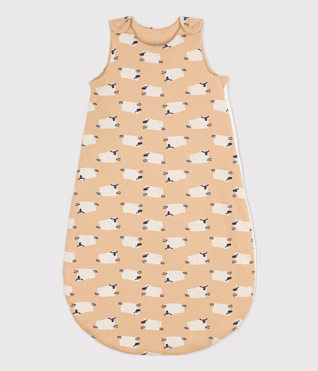 Babies' Sheep Themed Cotton Sleeping Bag beige/multicolor