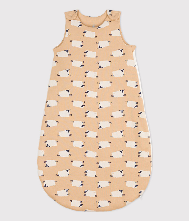 Babies' Sheep Themed Cotton Sleeping Bag beige/multicolor