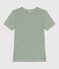 Women's iconic striped cotton T-Shirt PALMERAIE /MARSHMALLOW