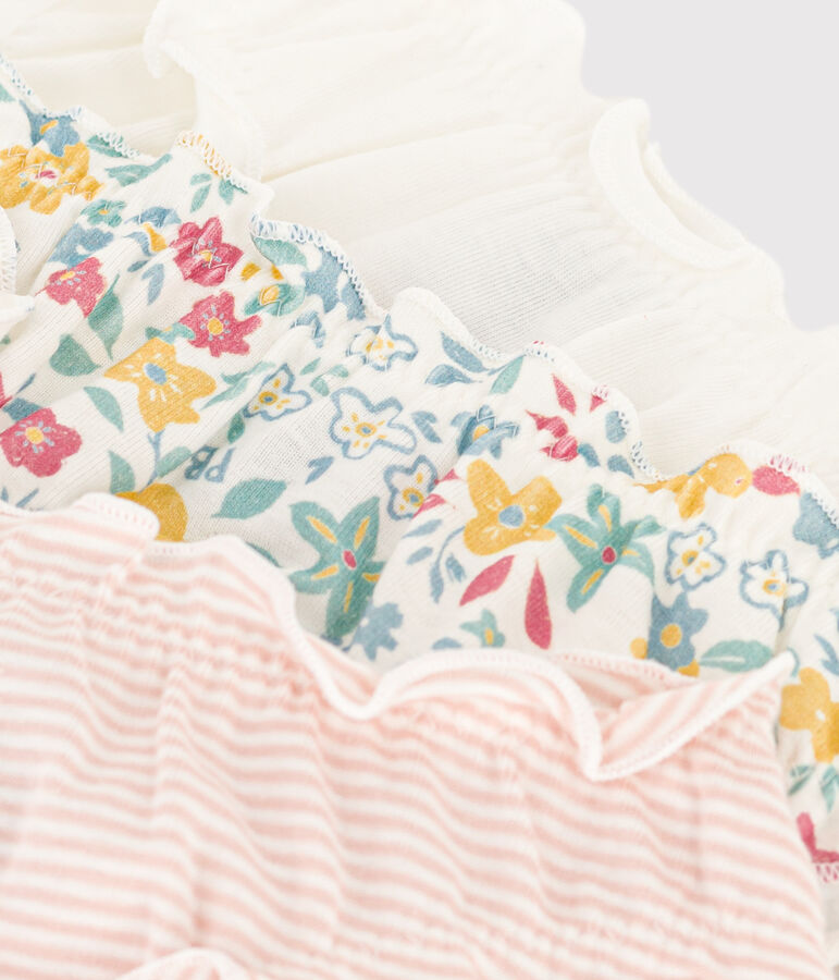 Girls' Floral Cotton Briefs - 3-Pack multicolor