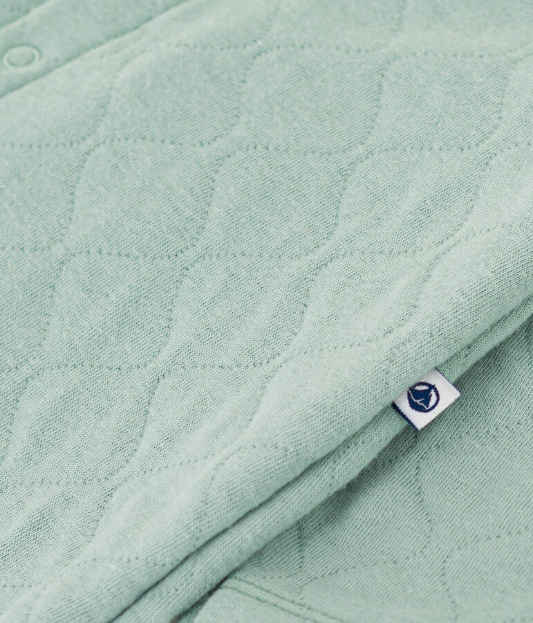Babies' Quilted Tube Knit Jumpsuit green