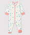 Babies' Colourful Cats Double-Sided Jersey Sleepsuit MARSHMALLOW white/MULTICO white