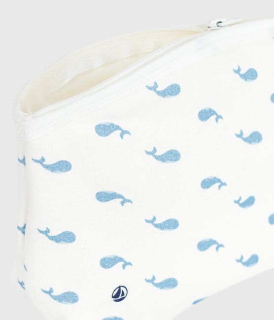 Babies' Paris-print cotton bag MARSHMALLOW white/MULTICO white