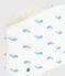 Babies' Paris-print cotton bag MARSHMALLOW white/MULTICO white