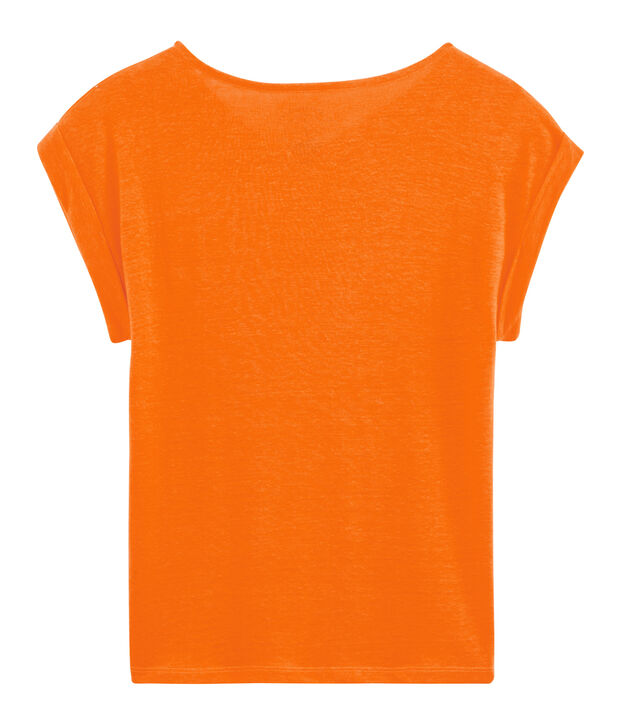 Women's Linen T-Shirt orange