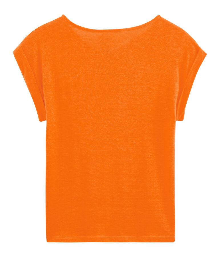 Women's Linen T-Shirt orange
