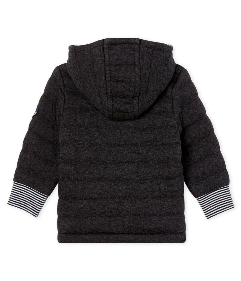 Baby Boys' Zip-Up Jacket in Quilted Tube Knit grey