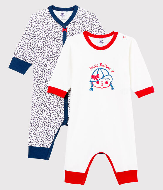Baby Girls' Footless Sleepsuit - Set of 2 variante 1