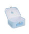 Multi-use milleraies striped case FRAICHEUR blue/ECUME white