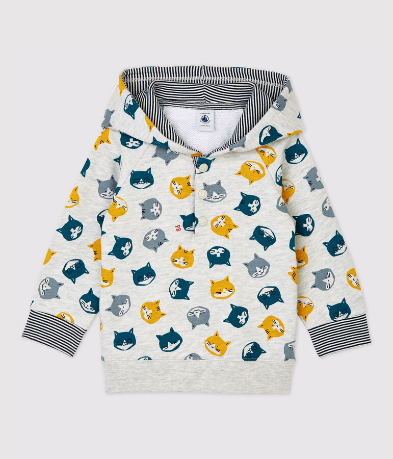 Babies' Fleece Sweatshirt grey/multicolor
