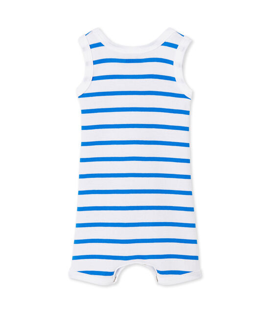 Combicourt bébé garçon rayé ECUME white/DELPHINIUM blue