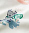 Baby boys' t-shirt with motif MARSHMALLOW white/PINEDE CN green