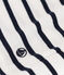 Women's Iconic Cotton Round Neck T-Shirt MARSHMALLOW white/SMOKING blue
