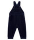 Baby Boys' Long Dungarees in Ribbed Velour Knit