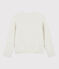 Girls' Tubular Knit Cardigan MONTELIMAR CHINE beige