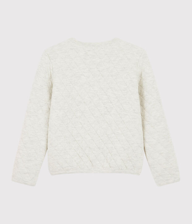 Girls' Tubular Knit Cardigan beige