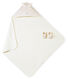 Unisex baby's set of bath towel and slippers