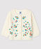 Baby girl's long-sleeved cardigan MARSHMALLOW white