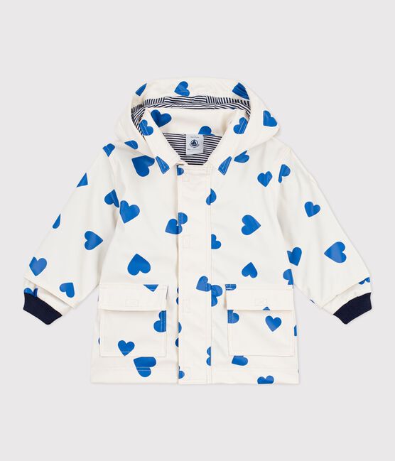 Babies' iconic raincoat MILK blue/CREPUSCULE