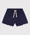 Children's plain cotton shorts blue