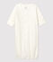 Babies' Organic Cotton Jumpsuit MARSHMALLOW white/GRIS grey