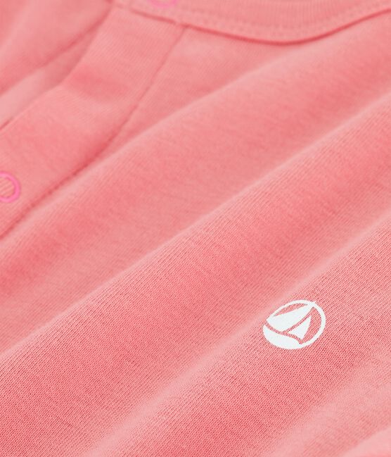 Girls' Organic Cotton Cardigan PAPAYE pink